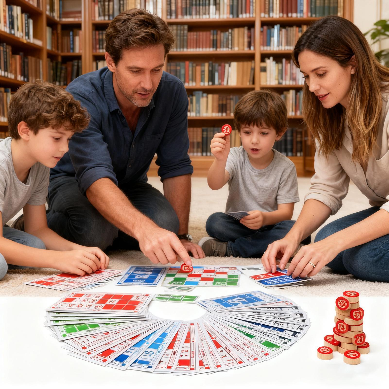 Party Games For Large Groups - Набор бинго, забавные винтажные деревянные игрушки,