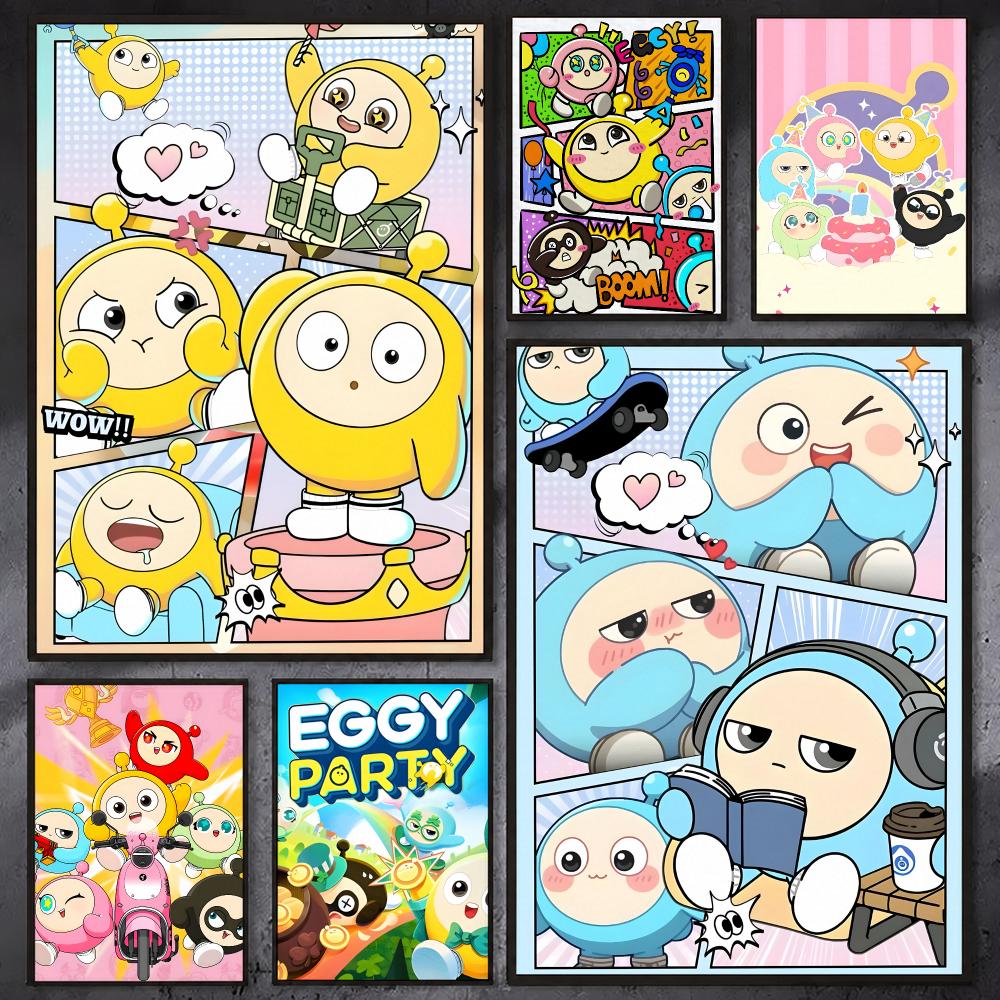 Party Games Eggy - Постер с игрой «Eggy Party» в
