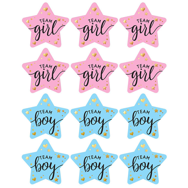 Party Games Baby Shower - 60 шт., наклейки с открытием пола