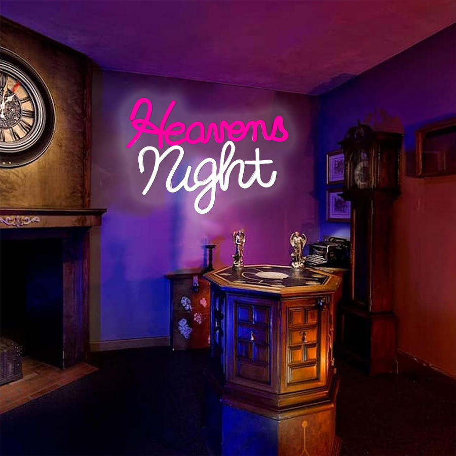 Неоновая вывеска Heaven Night, – обзор и цена Party Games Shop