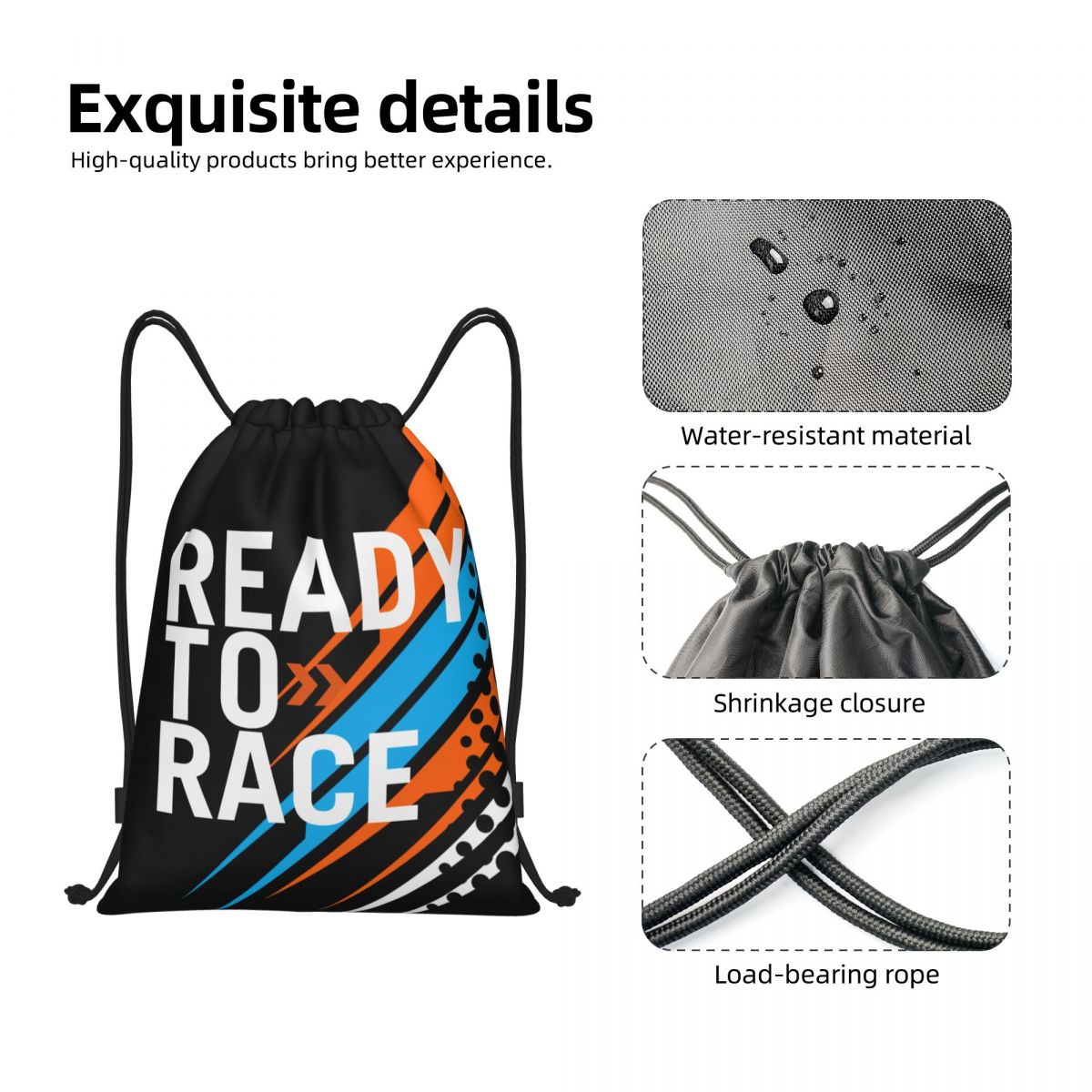 Ready To Race рюкзаки с застеж – обзор и цена Sack Race Bag